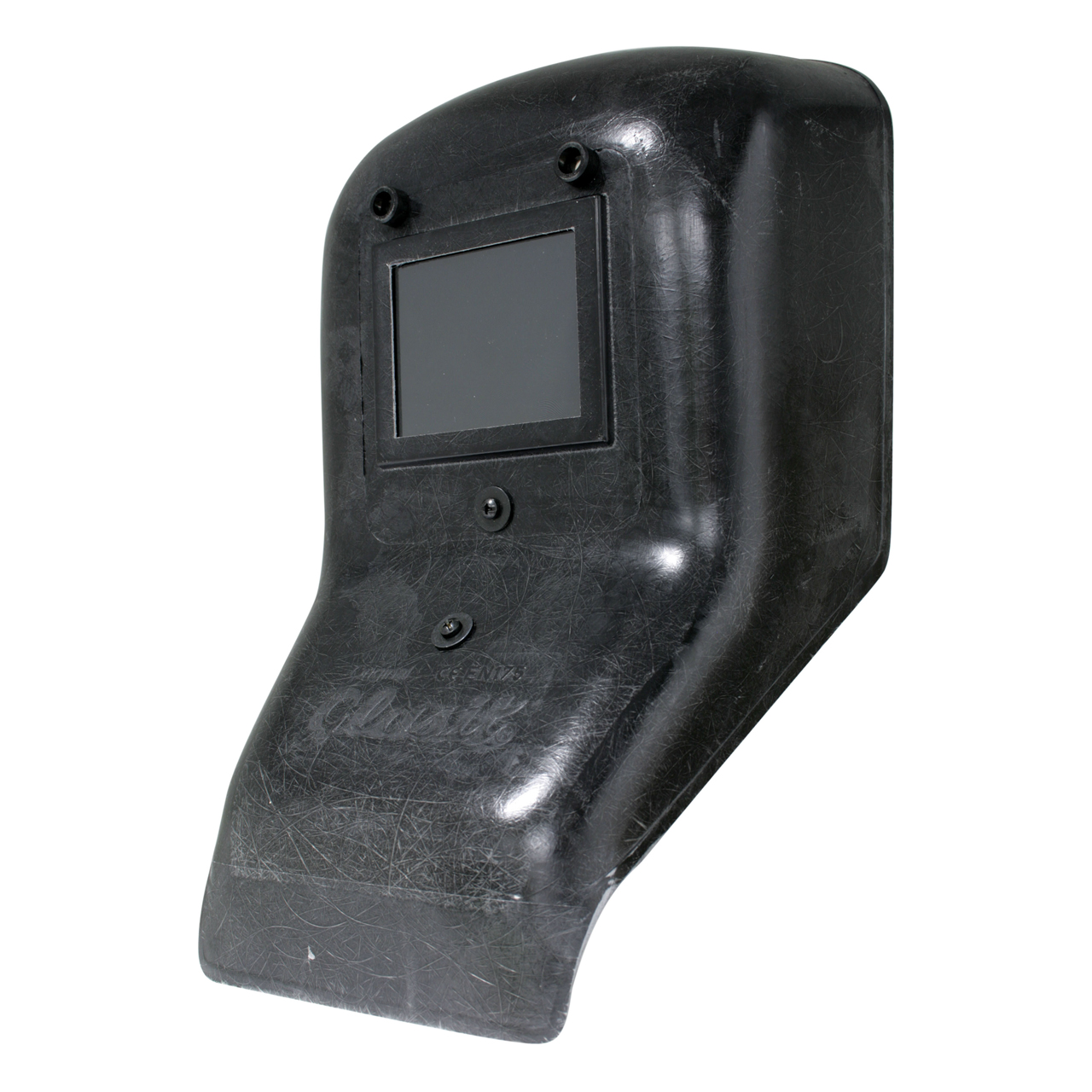 Handschild GLASIT 5011 - gekröpft, mit Vorsatzglas u. DIN 9 Filterglas