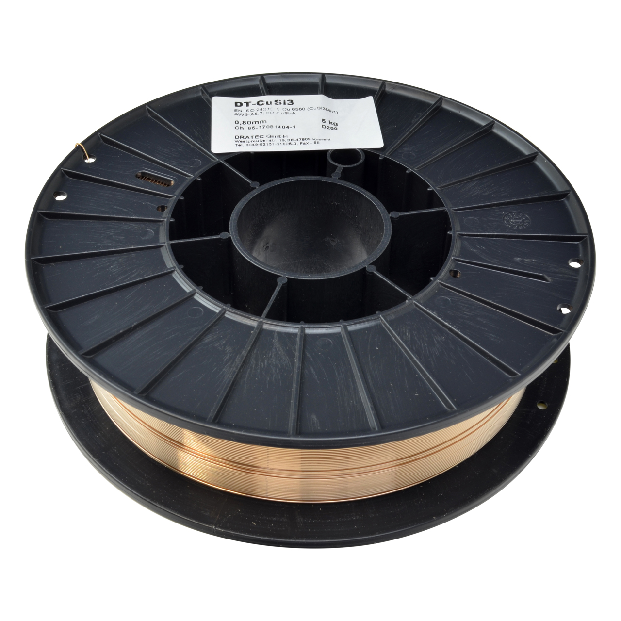 Schutzgas Schweißdraht CuSi3 zum MIG-Löten, 5 kg Spule