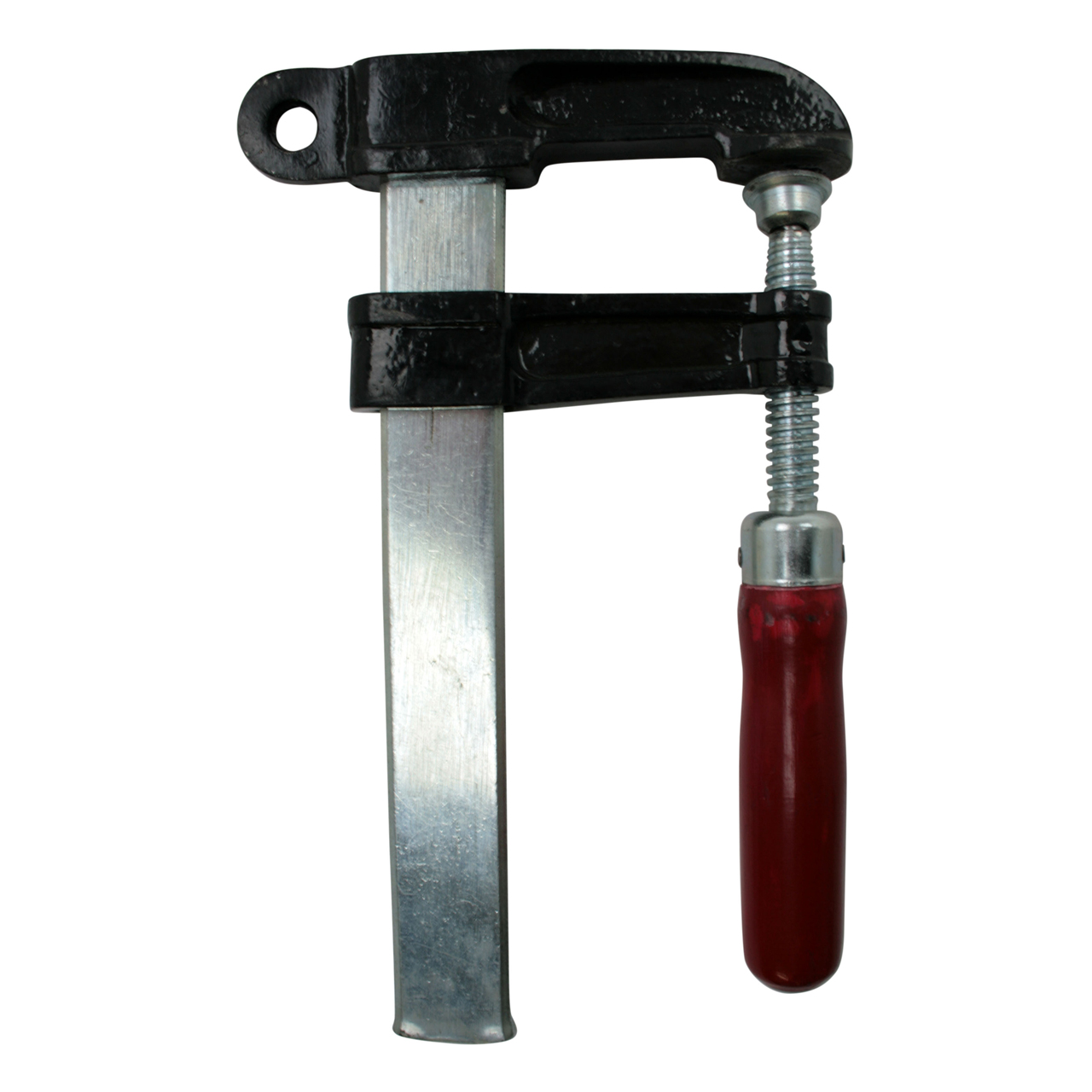 Pol-Zwinge mit Holzgriff, 600 A, 65 x 168 mm, Schiene 30 x 8 mm