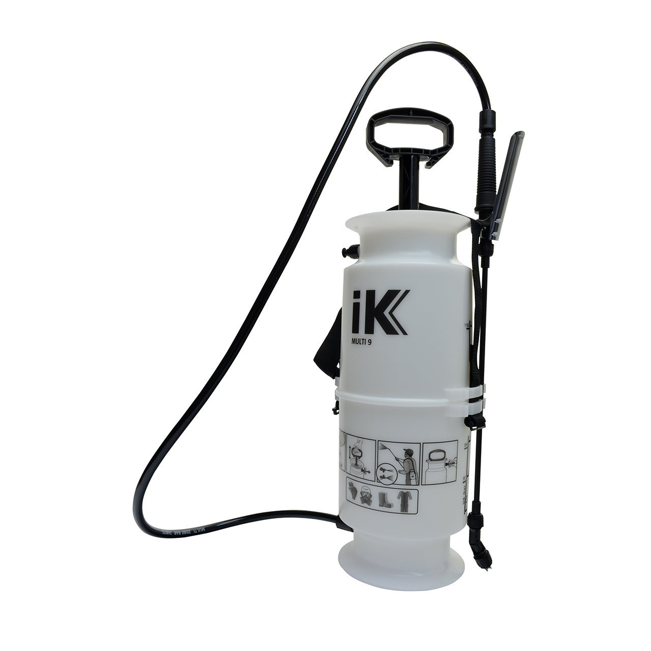 Sprühbeizhandgerät, Druckbehälter mit Pumpe, Schlauch und Lanze