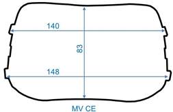 Außenscheiben für SPEEDGLAS 100, STANDARD, 96 x 161 mm, 10er Pack, Nachbau