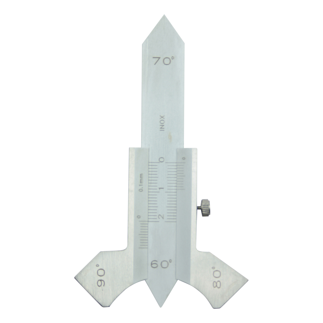 Schiebelehre für Flach- und Ecknähte mit Tiefenmaß mit Kalibrierzertifikat
