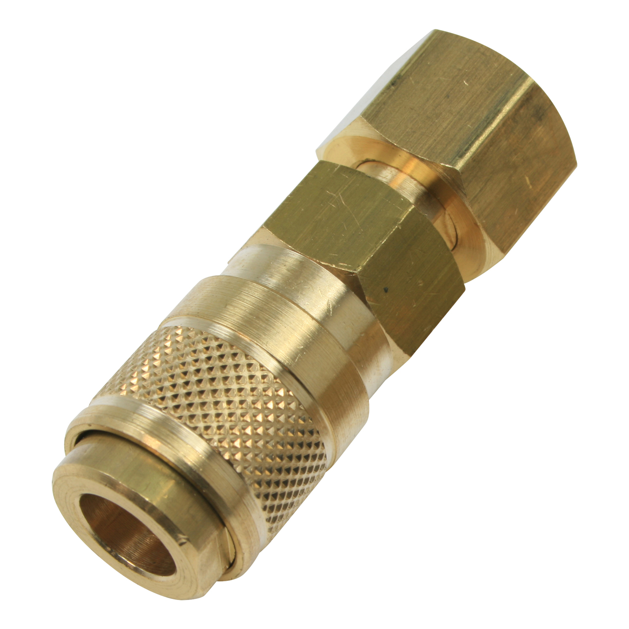 Schnellkupplung NW 5, mit Überwurfmutter 1/4" RH, neutral