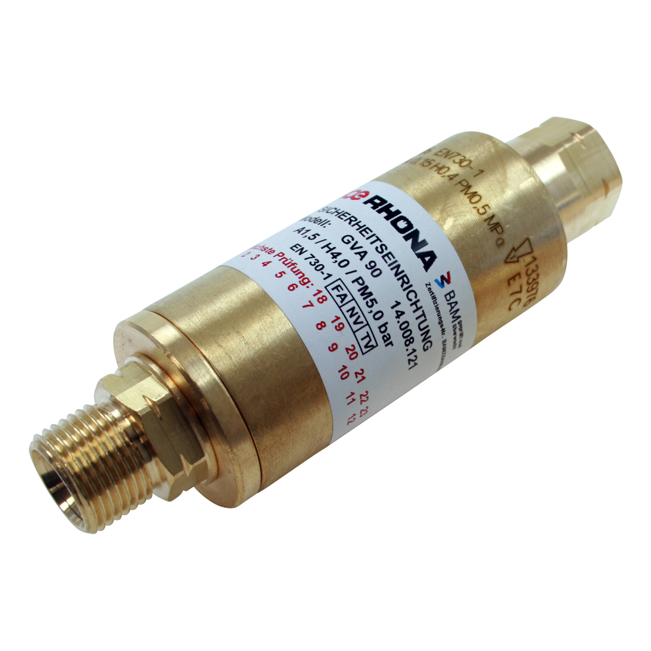 Sicherheitseinrichtung Druckminderer DG91N, Allgas 3/8" LH