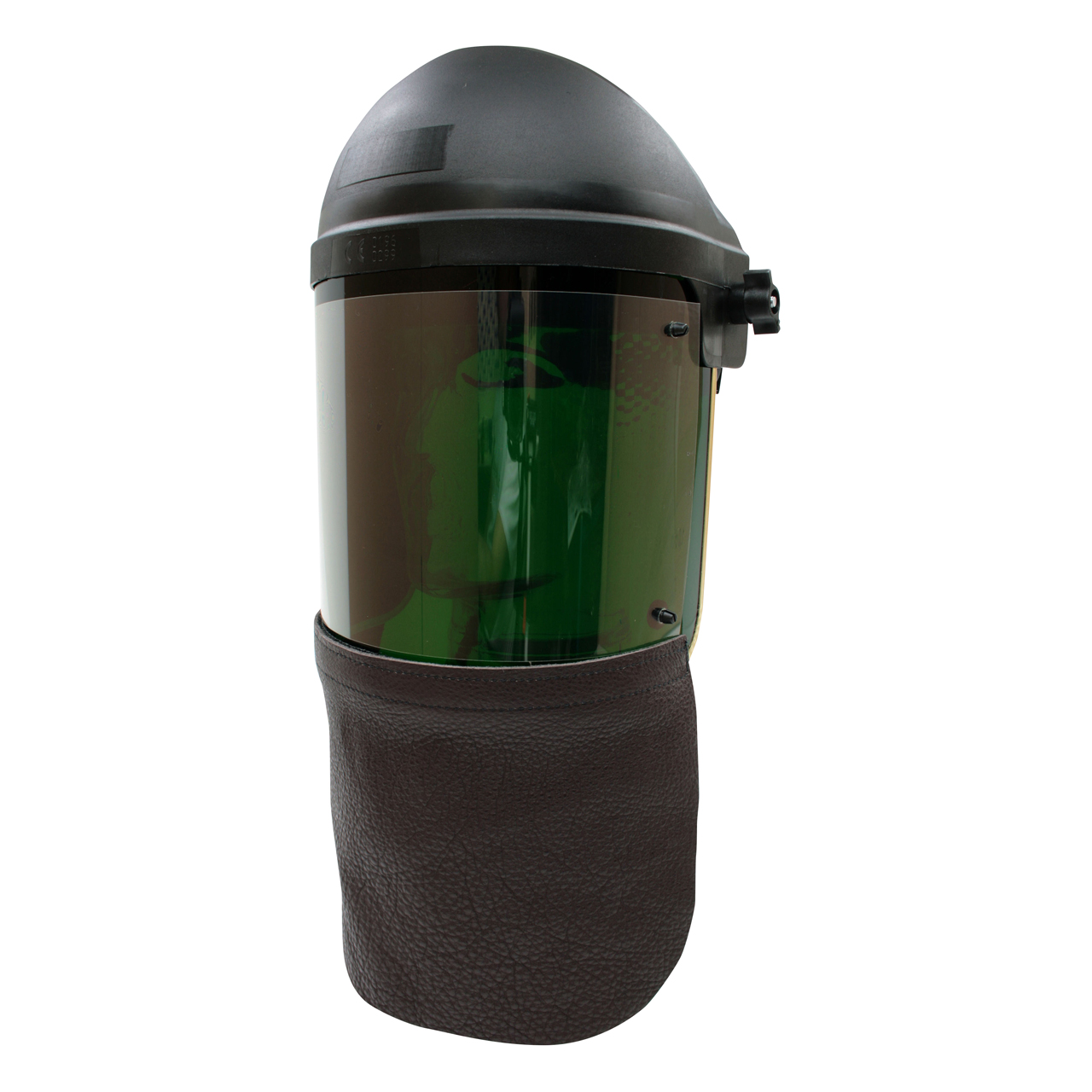 Visier, DIN 5, mit klappbarer Scheibe mit Rahmen und 5 Wechselfolien, mit Brustlatz mit Klett