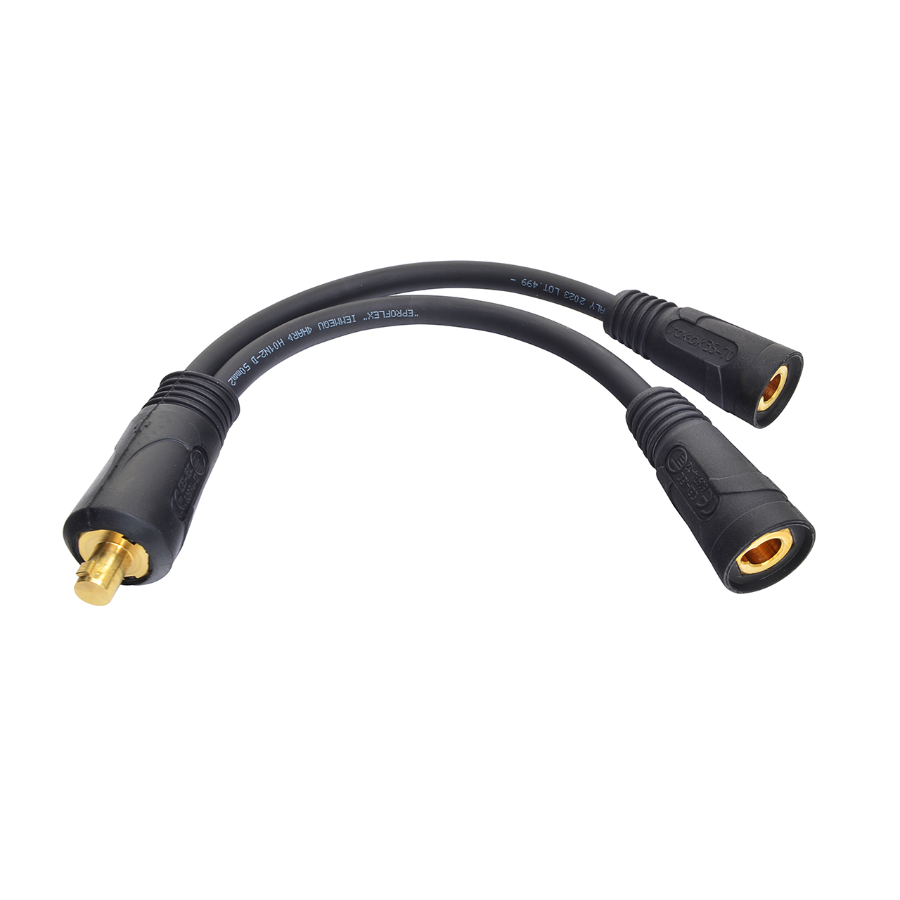 Y-Abzweigkabel 50mm² für Schweißkabelstecker