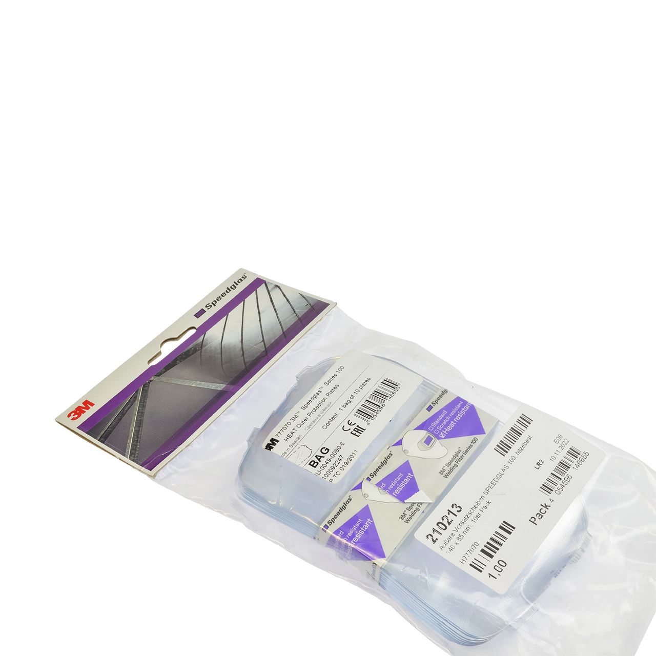 Äußere Vorsatzscheiben SPEEDGLAS 100, 140 x 85 mm, hitzebeständig, 10er-Pack