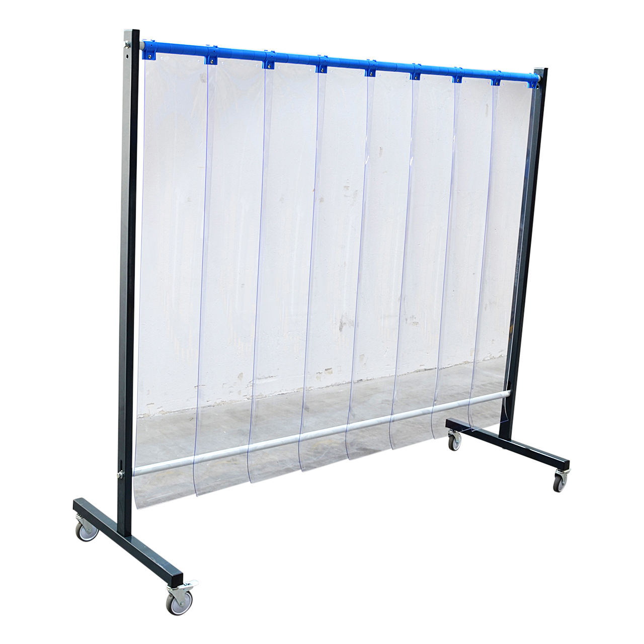 SST5 Schutzwand 2 x 2,15 m, PVC-Lamellen 300 x 2 x 1600 mm, klar