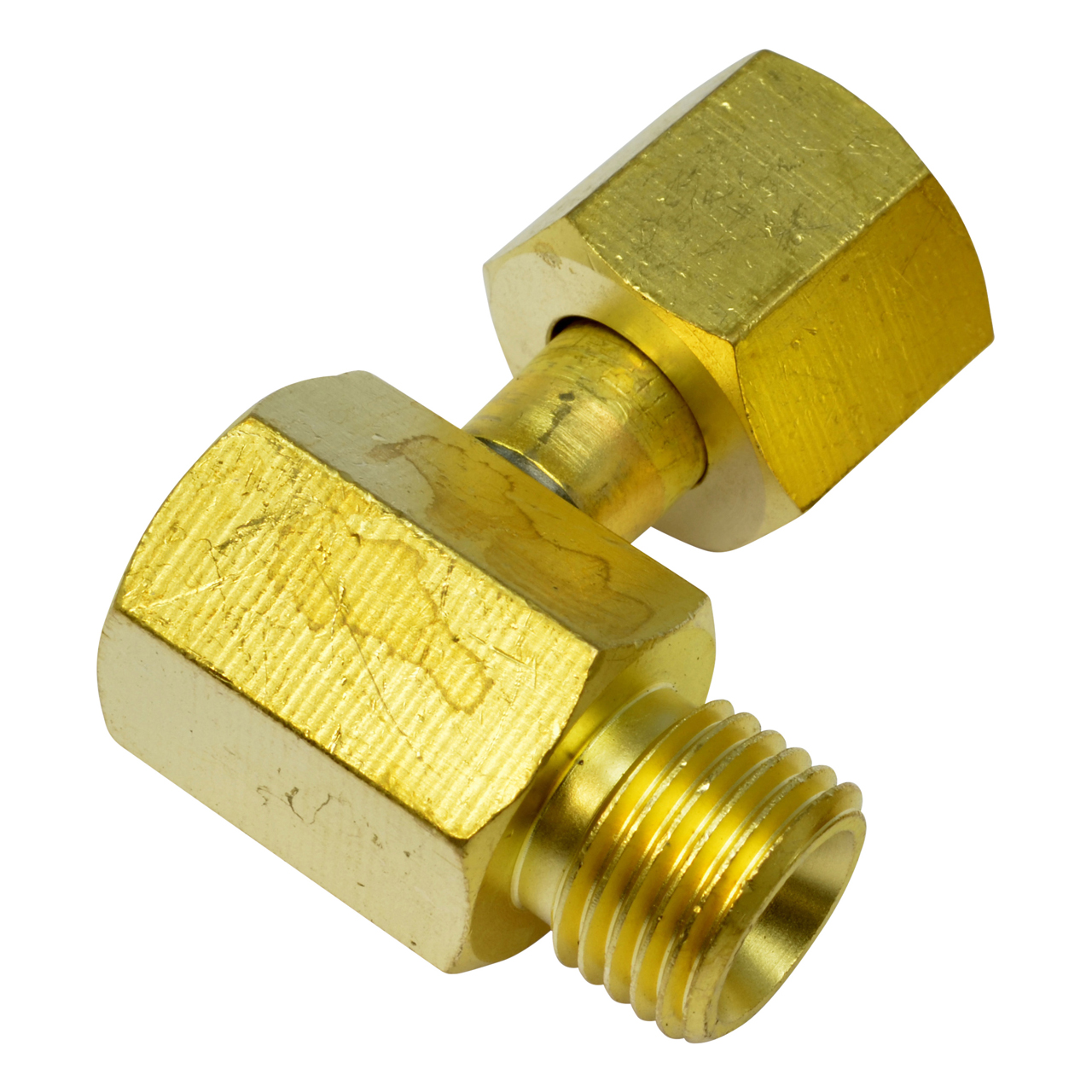 Winkelstück 90°, G1/4" RH Überwurfmutter x G1/4" RH Außengewinde