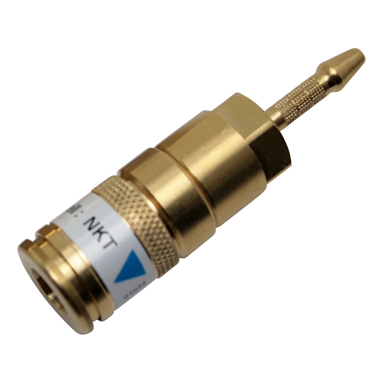 Schnellkupplung Brenner, N-Serie Kupplung, Sauerstoff, Tülle 6 mm