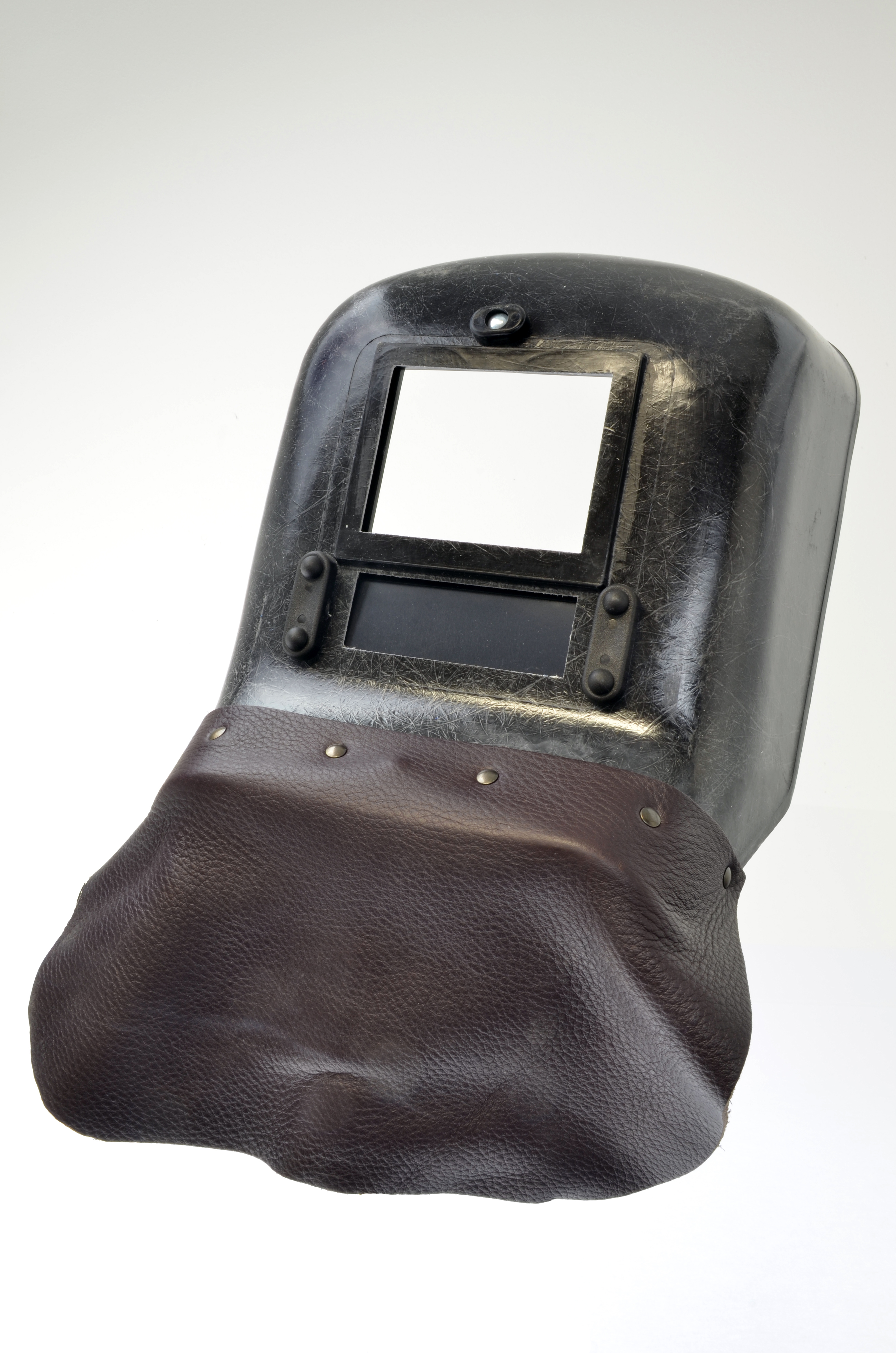 Freisichtschutzschild GLASIT 5050 - mit Lederlatz, ohne Gläser