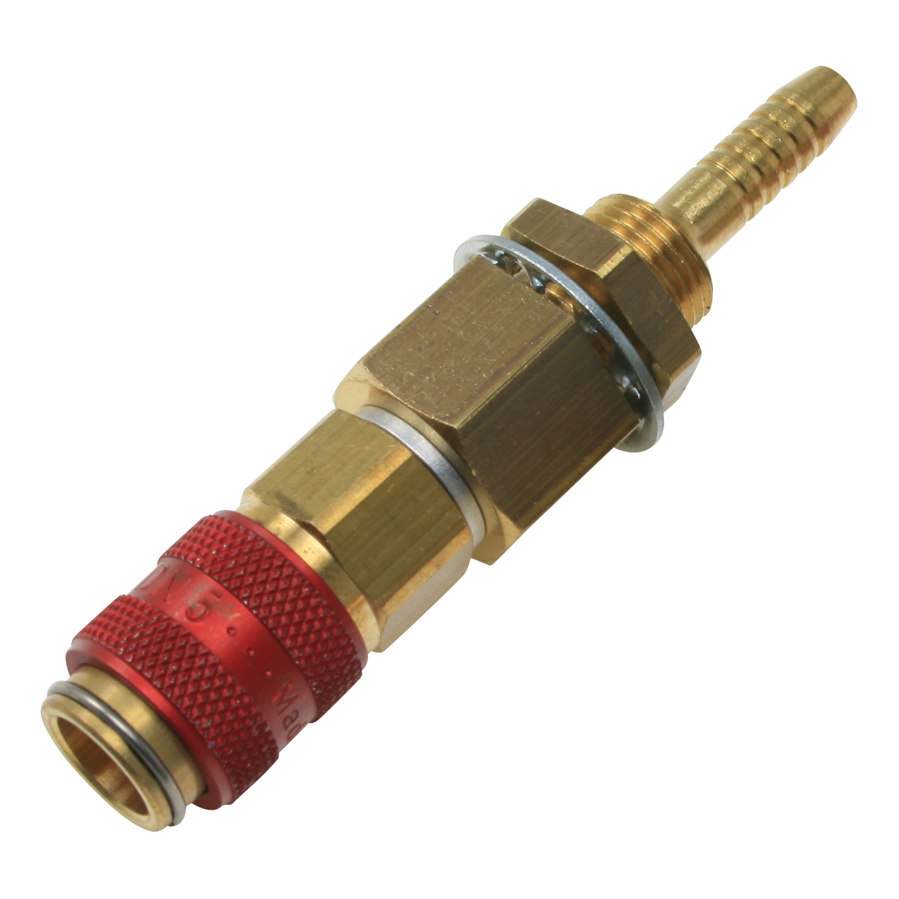 Schnellkupplung NW 5, Tülle Ø 5 mm, rot