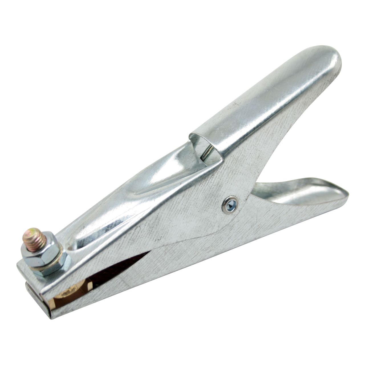 Masseklemme mit Messingband, 300 A, 200 x 60 mm, Anschluss M8