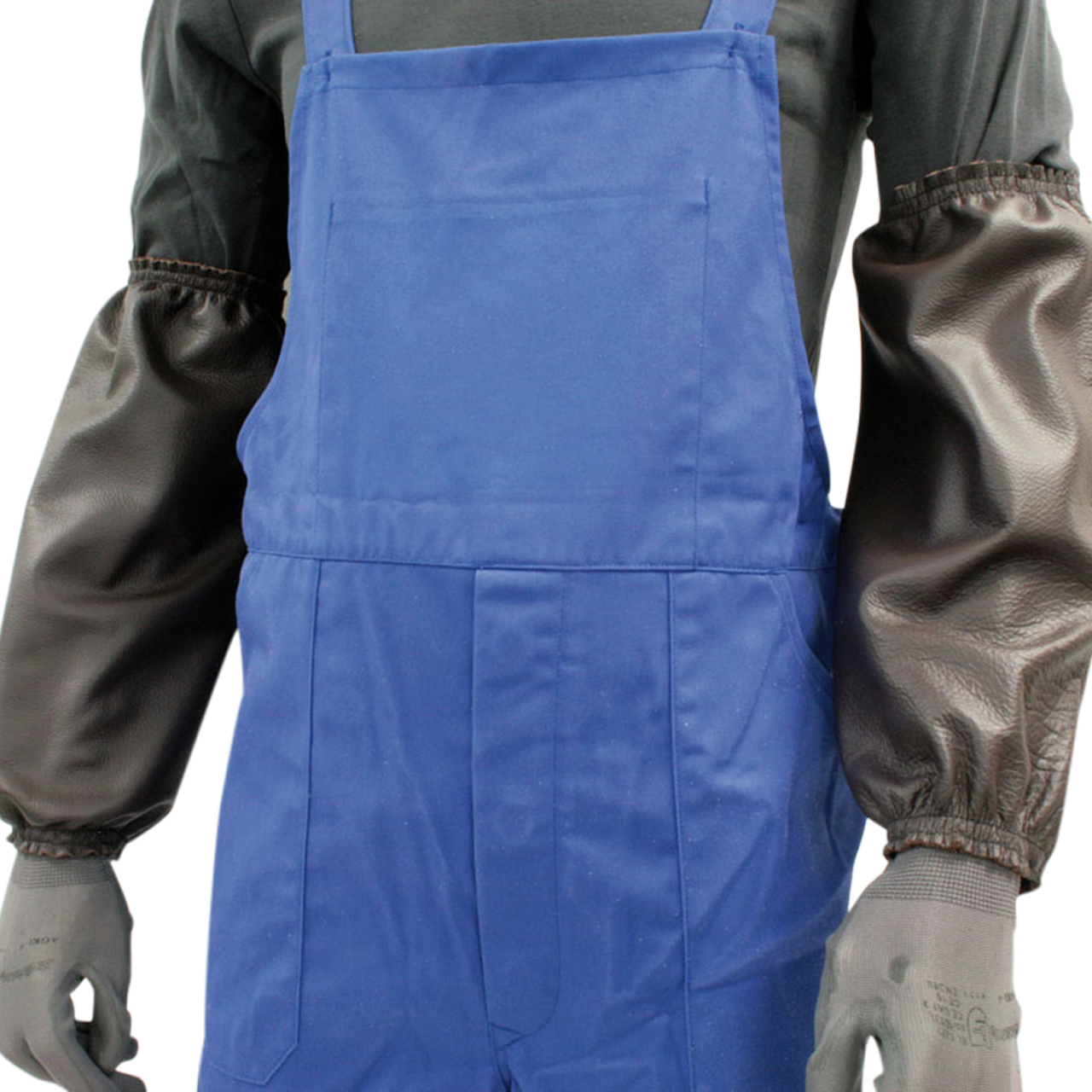 Ärmelschoner mit Gummizug aus Vollleder, beids. Gummizug, L: 600 mm, Paar