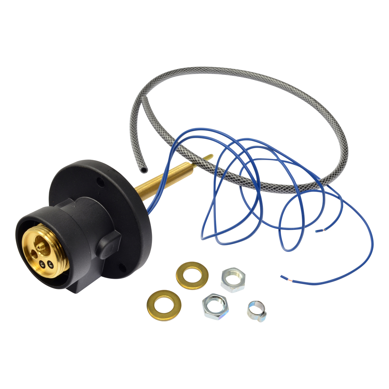 Umrüstsatz Euro-Zentralanschluss, Gasanschluss in Drahtrichtung