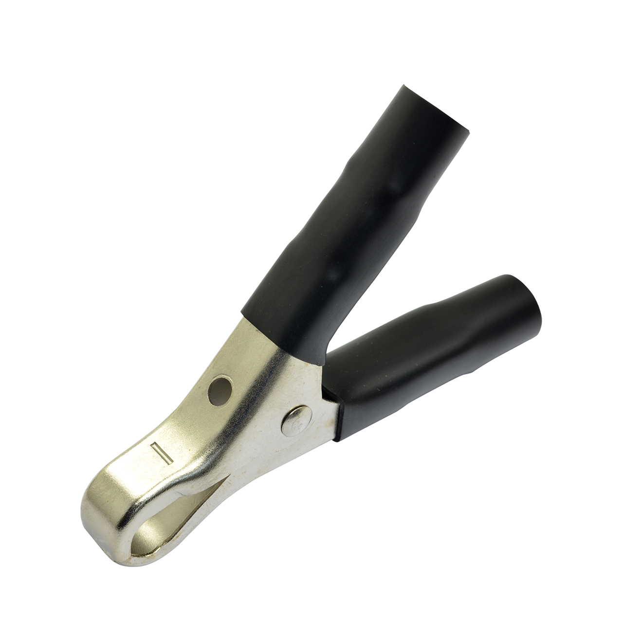 Batterieklemme, 40 A, schwarz, Griffisolation, Flachsteckanschluss 6 mm