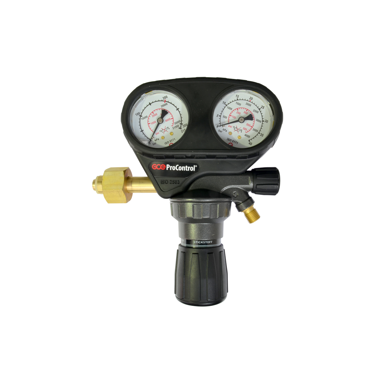 Flaschendruckminderer ProControl, Stickstoff, 200 bar, 0 - 20 bar, SAE