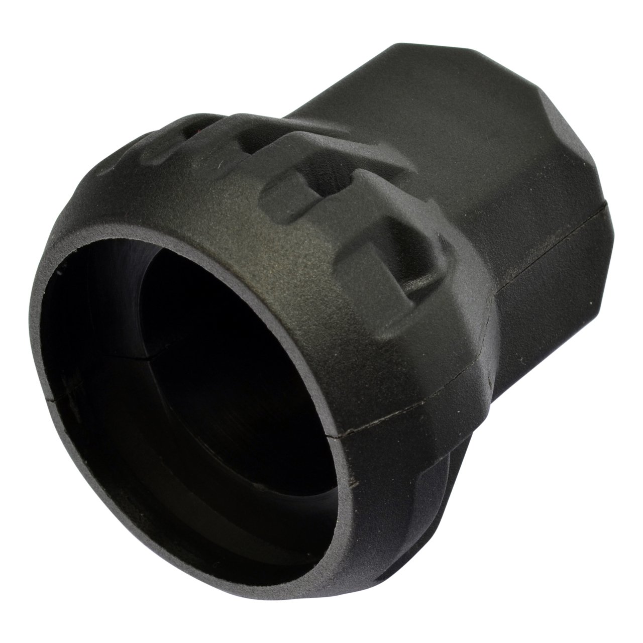 Isoliermuttergehäuse aus Kunststoff, schwarz SW 24, für 1/4" Mutter (SW 17)