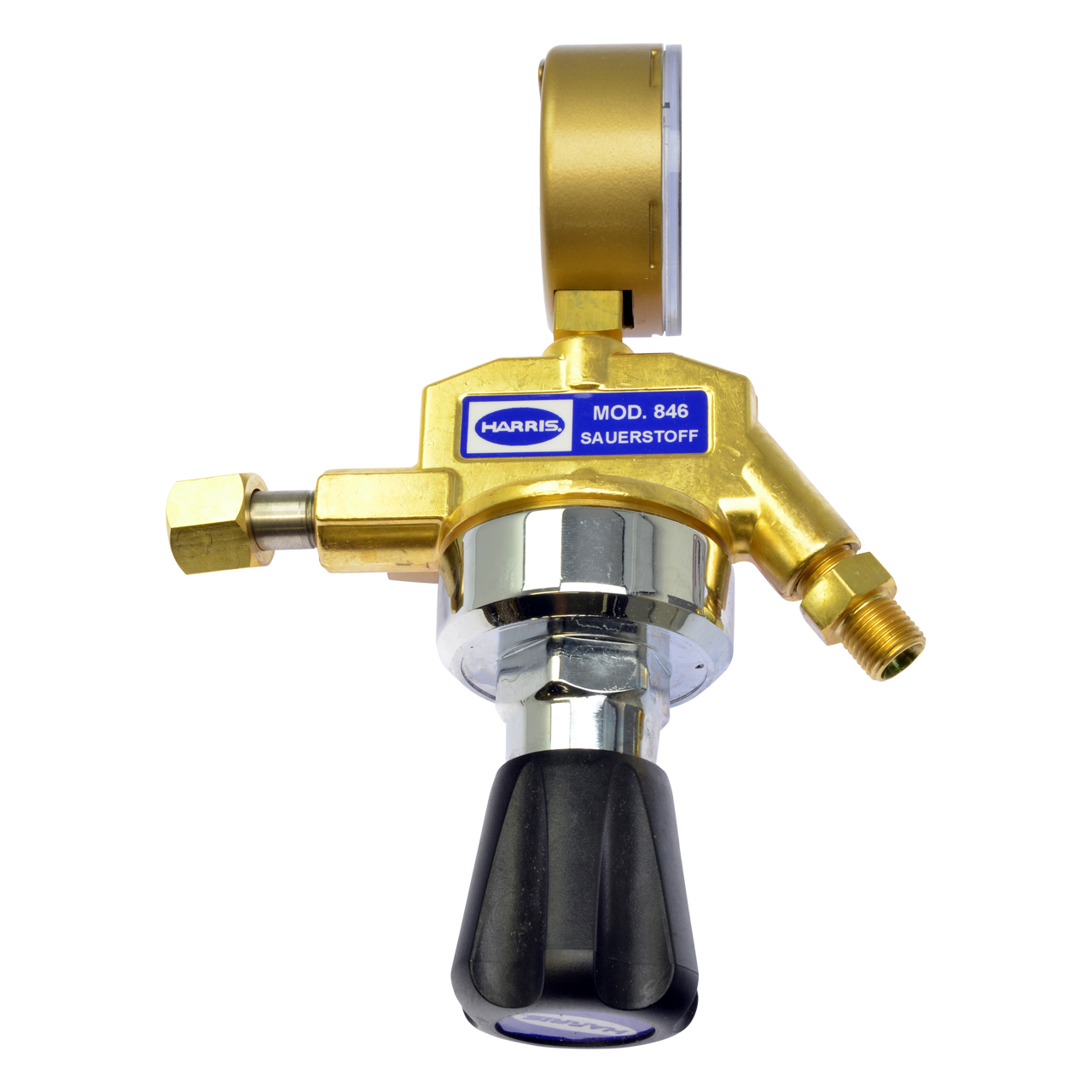 Entnahmestellen Druckminderer Sauerstoff, 0 - 10 bar, Eingang 3/8" RH