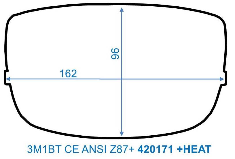 Außenscheiben für SPEEDGLAS 9000, hitzebeständig, 96 x 161 mm, 10er Pack