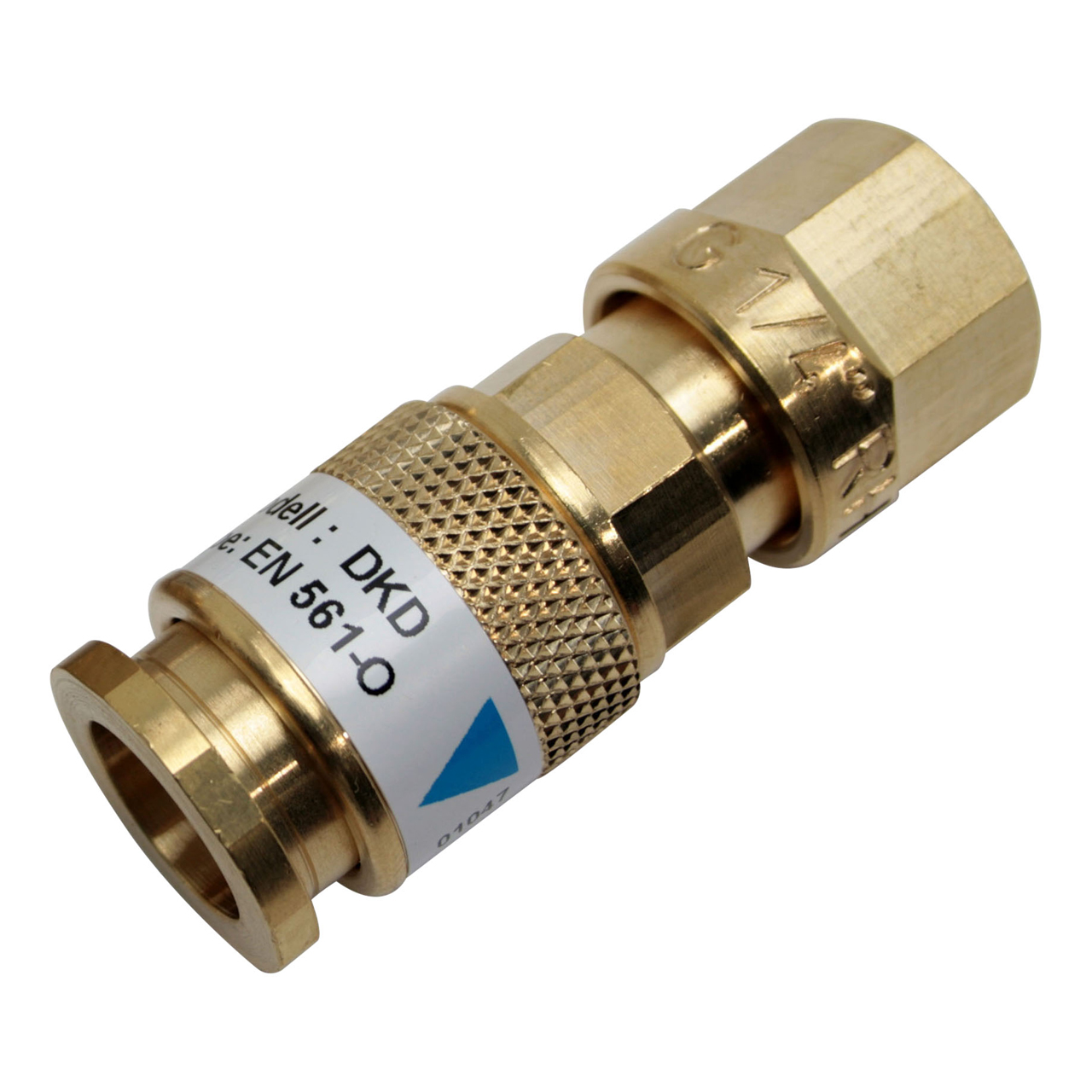 Schnellkupplung Druckminderer, D-Serie (EN 561), Sauerstoff,  3/8" RH