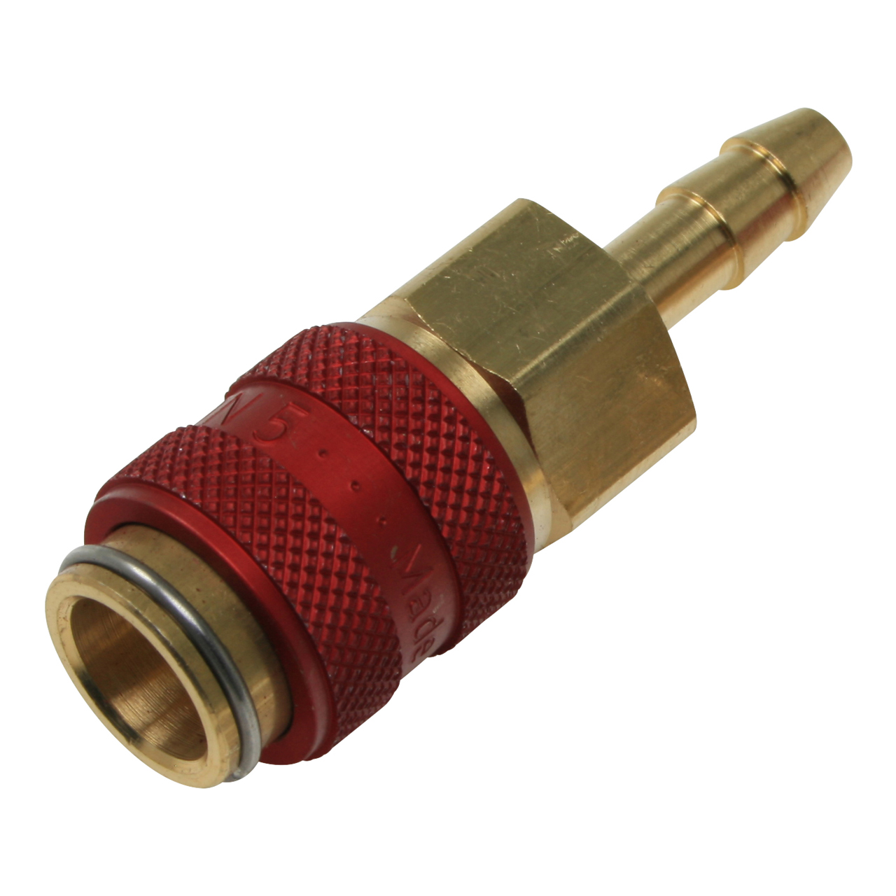 Kupplung NW 5 mit Tülle 5 mm, rot