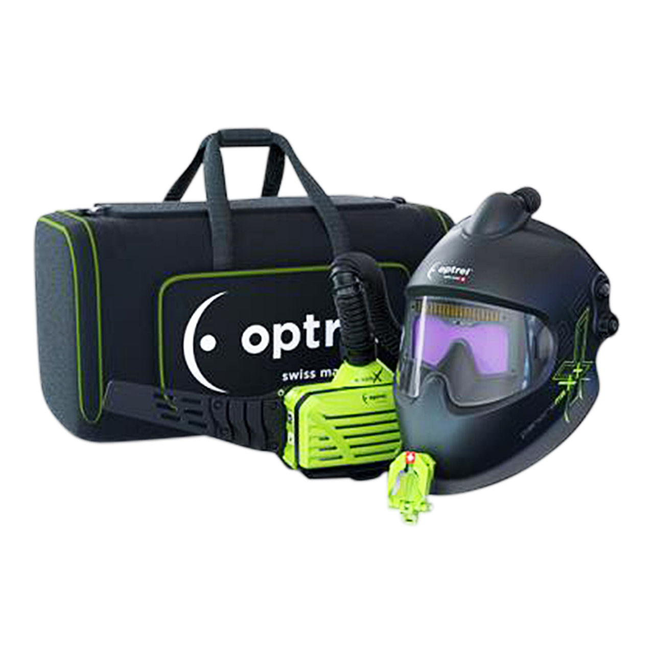 optrel® panoramaxx 2.5, schwarz, DIN 2.5/4-12, Frischlufthelm mit e3000X