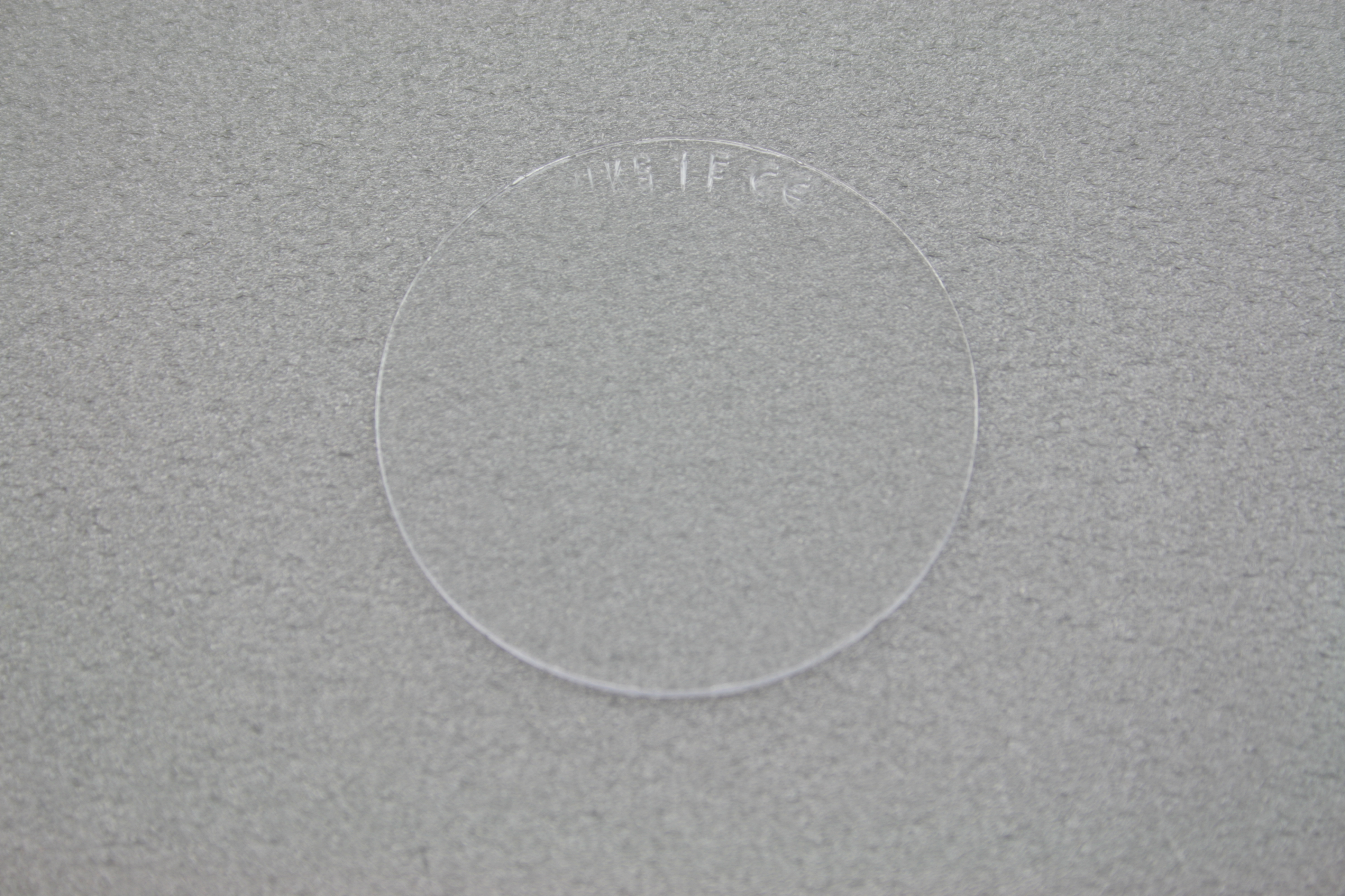 Brillengläser, PET-G Kunststoffglas, klar, Ø 50 x 2 mm