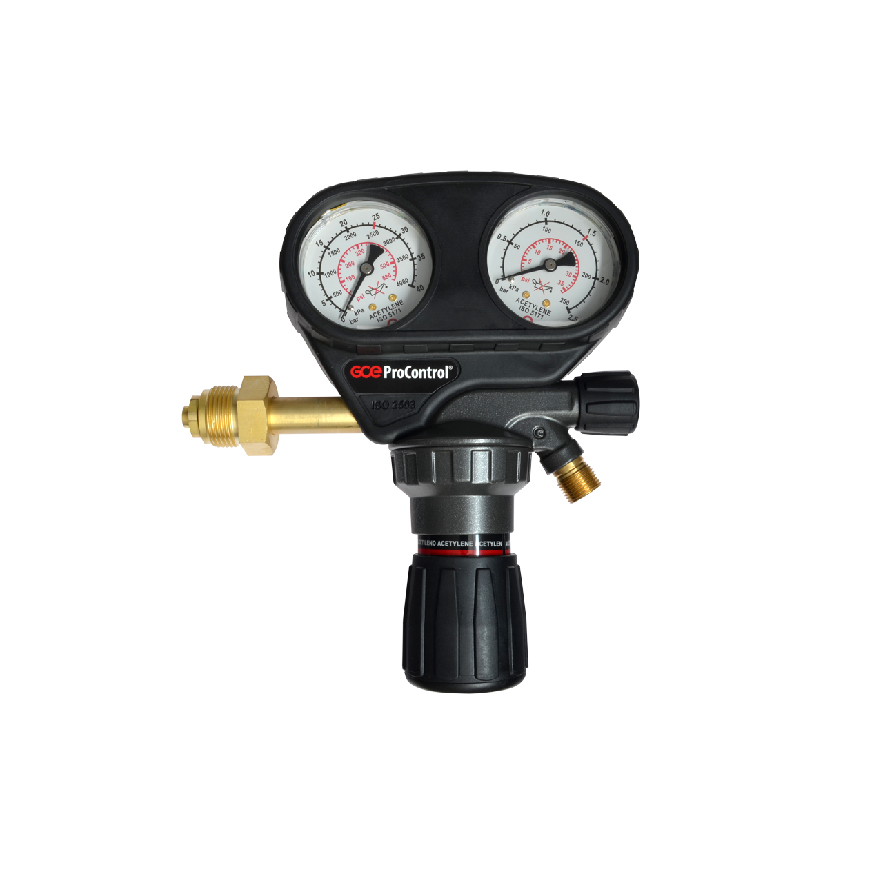 Flaschendruckminderer ProControl, Azetylen, 2,5 bar, 0 - 1,5 bar, Unitor & CH