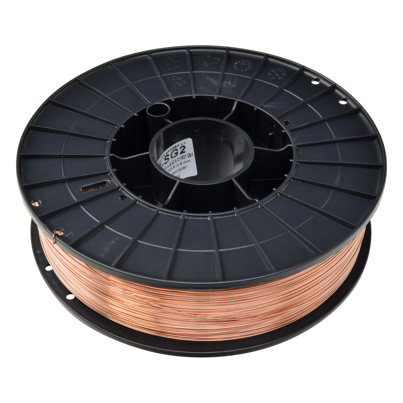 Schutzgasdraht SG2, G3 Si1, Werkstoff 1.5125, 5 kg D200 KU-Spule