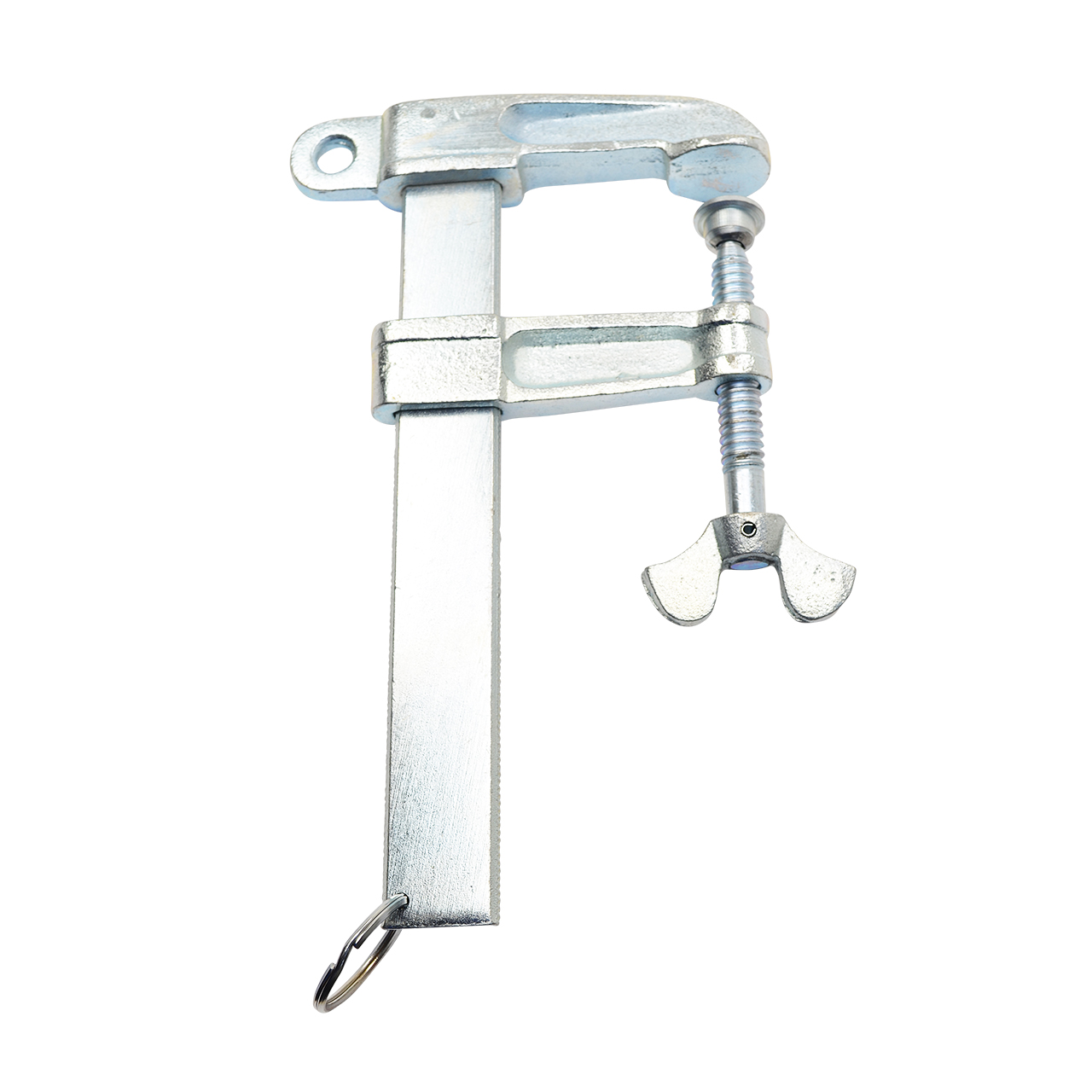 Pol-Zwinge mit Flügelschraube, 600 A, 65 x 168 mm, Schiene 30 x 8 mm