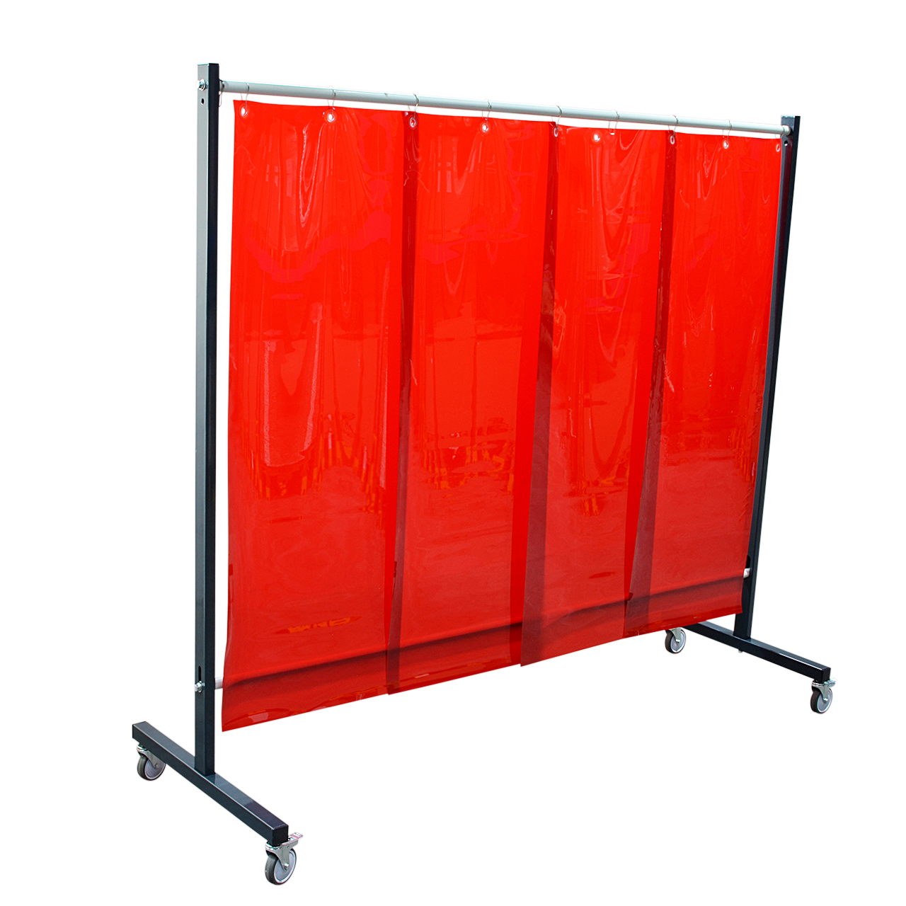 SST7 Schutzwand 2,0 x 2,15 m, mit PVC-Lamellen 570 x 1 x 1600 mm, rot R4