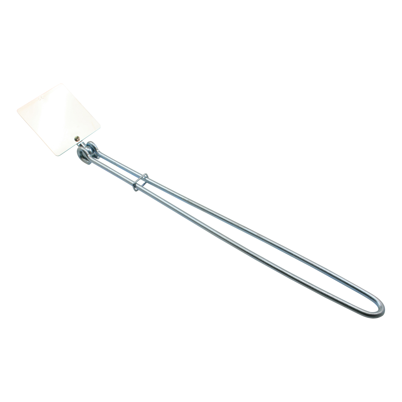 Handschweißspiegel mit Stahlgriff, starr, 80 x 70 x 1 mm