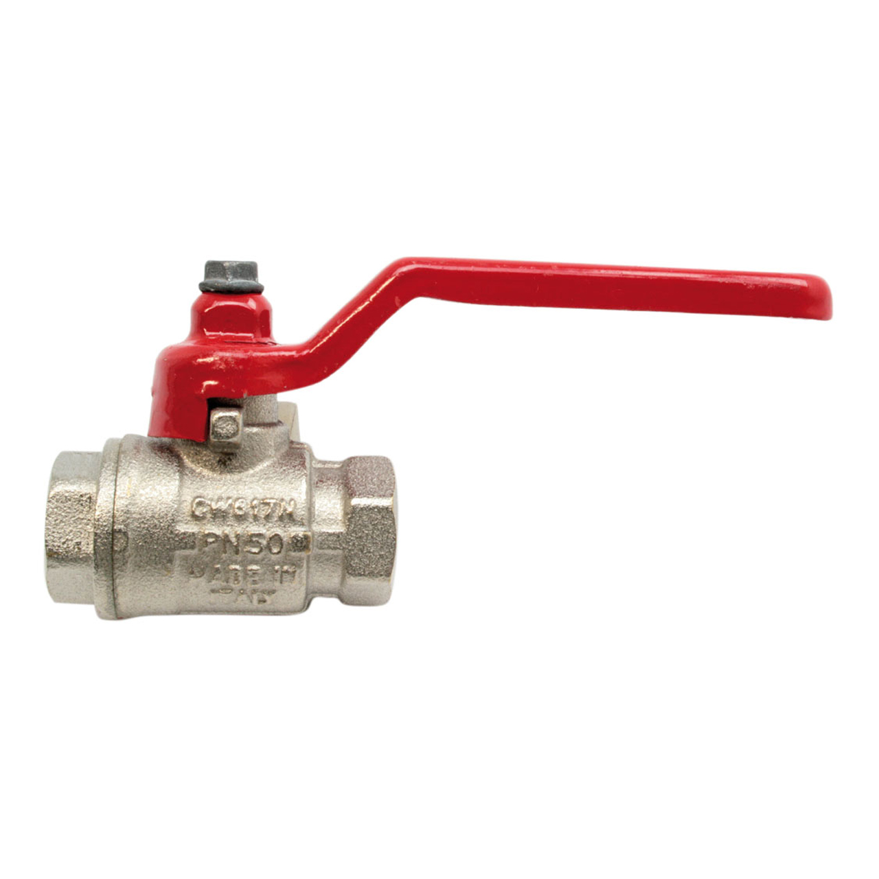 Messing-Kugelhahn, 2x 1/2'' RH