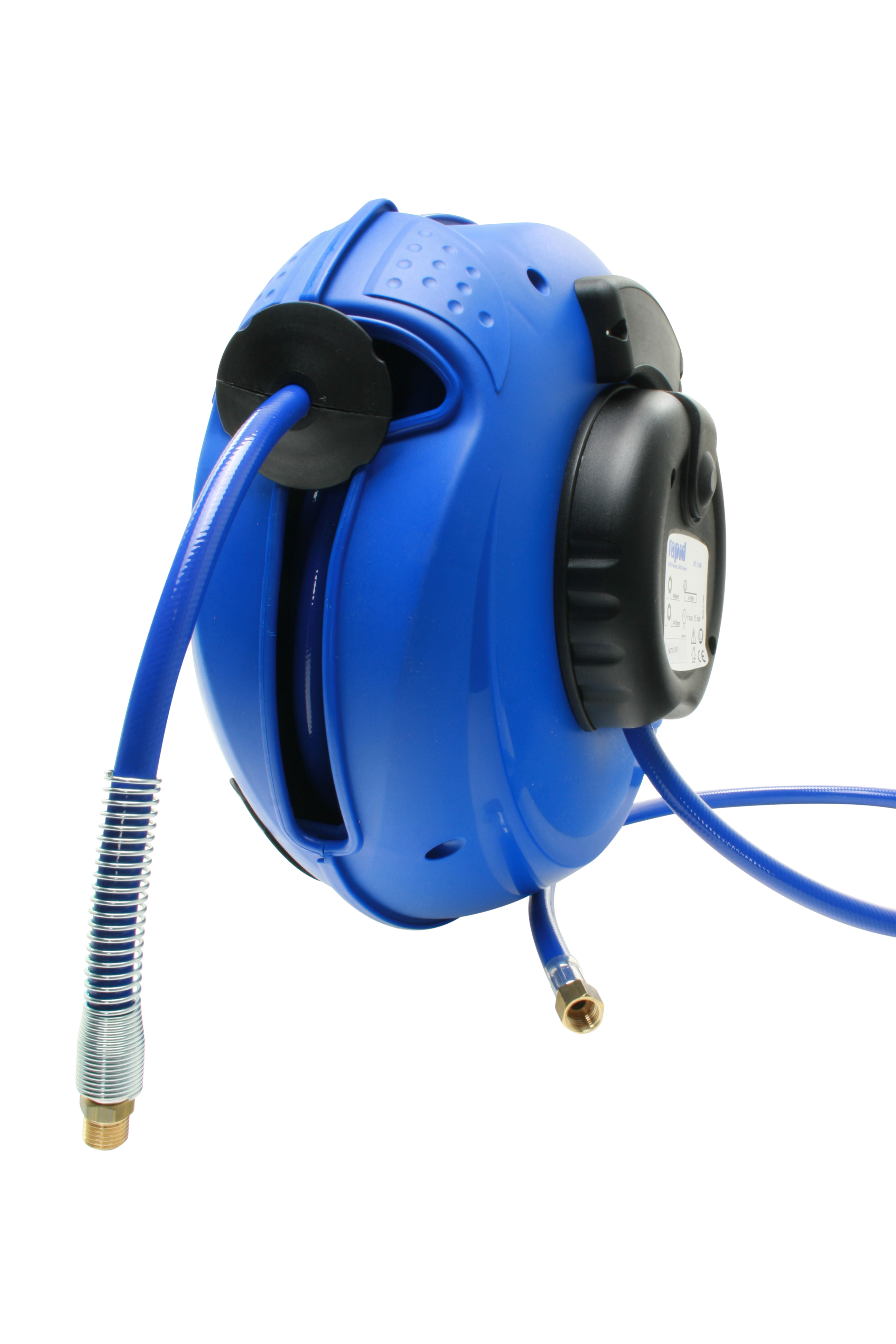 Automatischer Schlauchaufroller BR1, 12 m Druckluftschlauch, inkl. Anschlüsse