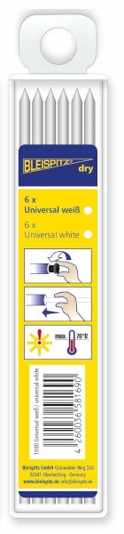 Ersatzmine 2,8mm, Weiss, VE 6