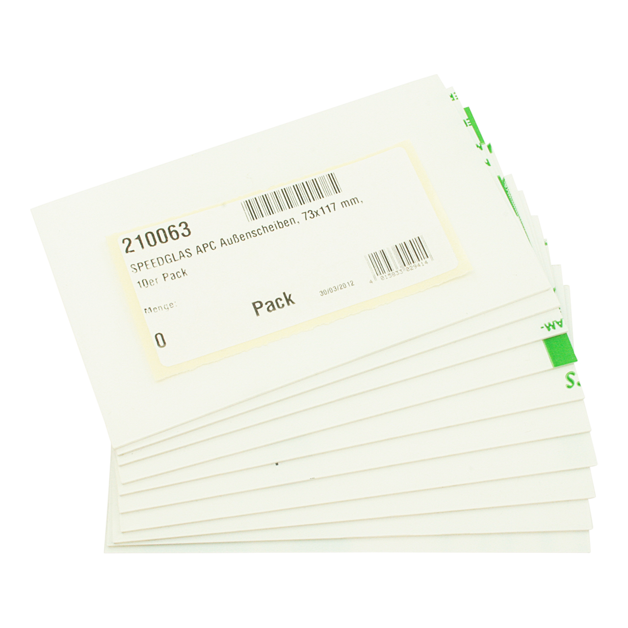 Außenscheibe für XL, 90 x 126 mm, 10er Pack, WKS Produktion