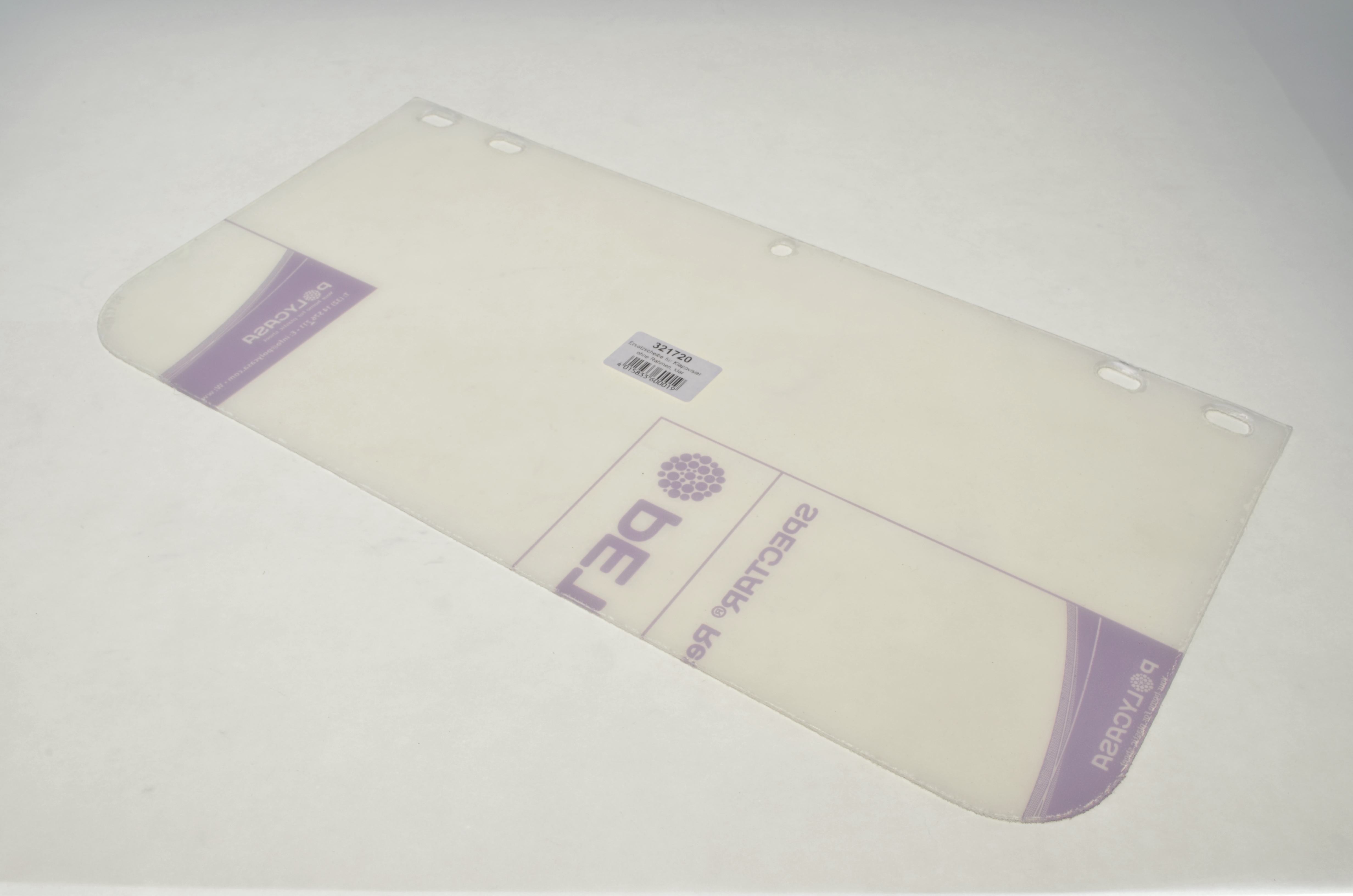 Ersatzscheibe für Klappvisier, ohne Rahmen, klar