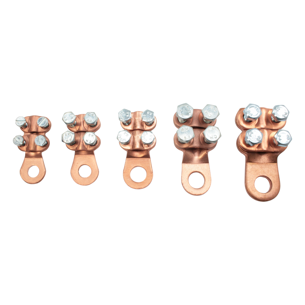 Klemmkabelschuh, 25 mm², Bohrung Ø 8,5 mm, doppelt