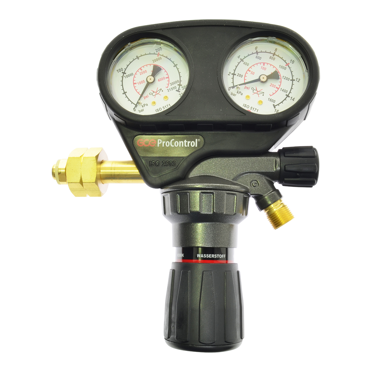 Flaschendruckminderer ProControl, Brenngase/ Formiergase, 200 bar, 0 - 10 bar