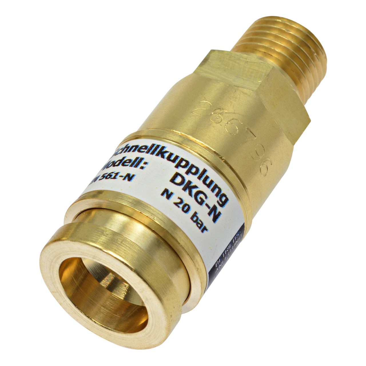 Schnellkupplung Brenner, D-Serie (EN 561), Inerte Gase,  1/4" RH