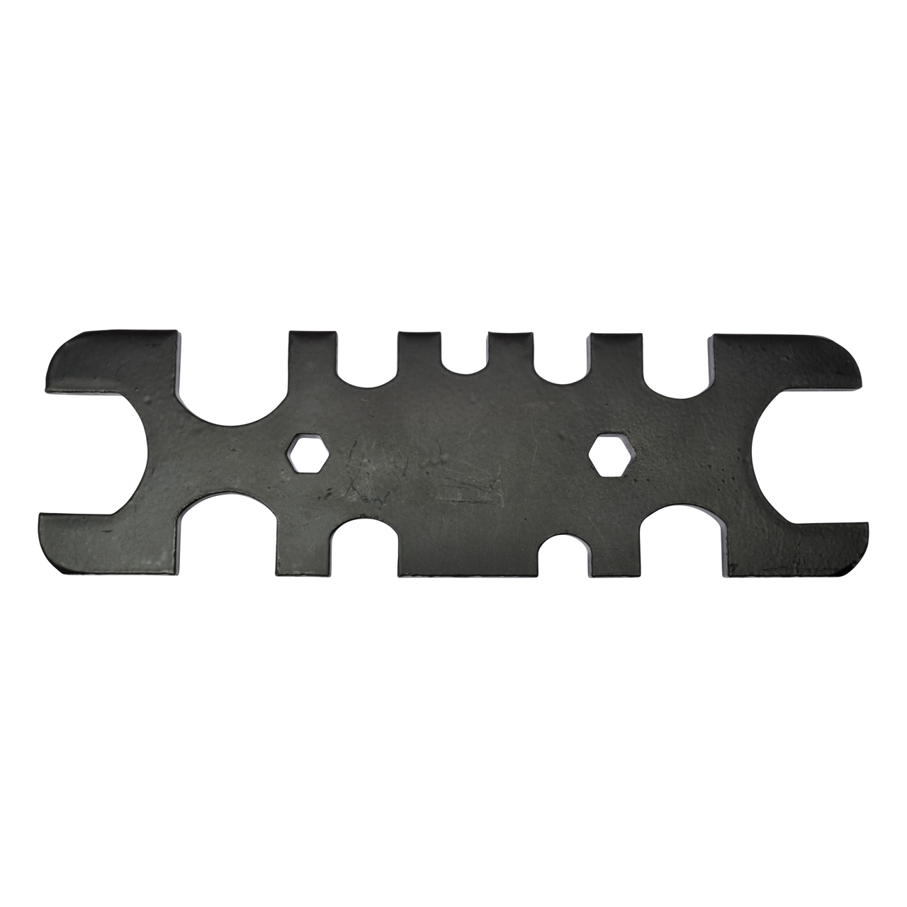 MESSER Gasbrennerschlüssel 5 mm Stahlblech, schwarz, mit 13 Schlüsselweiten