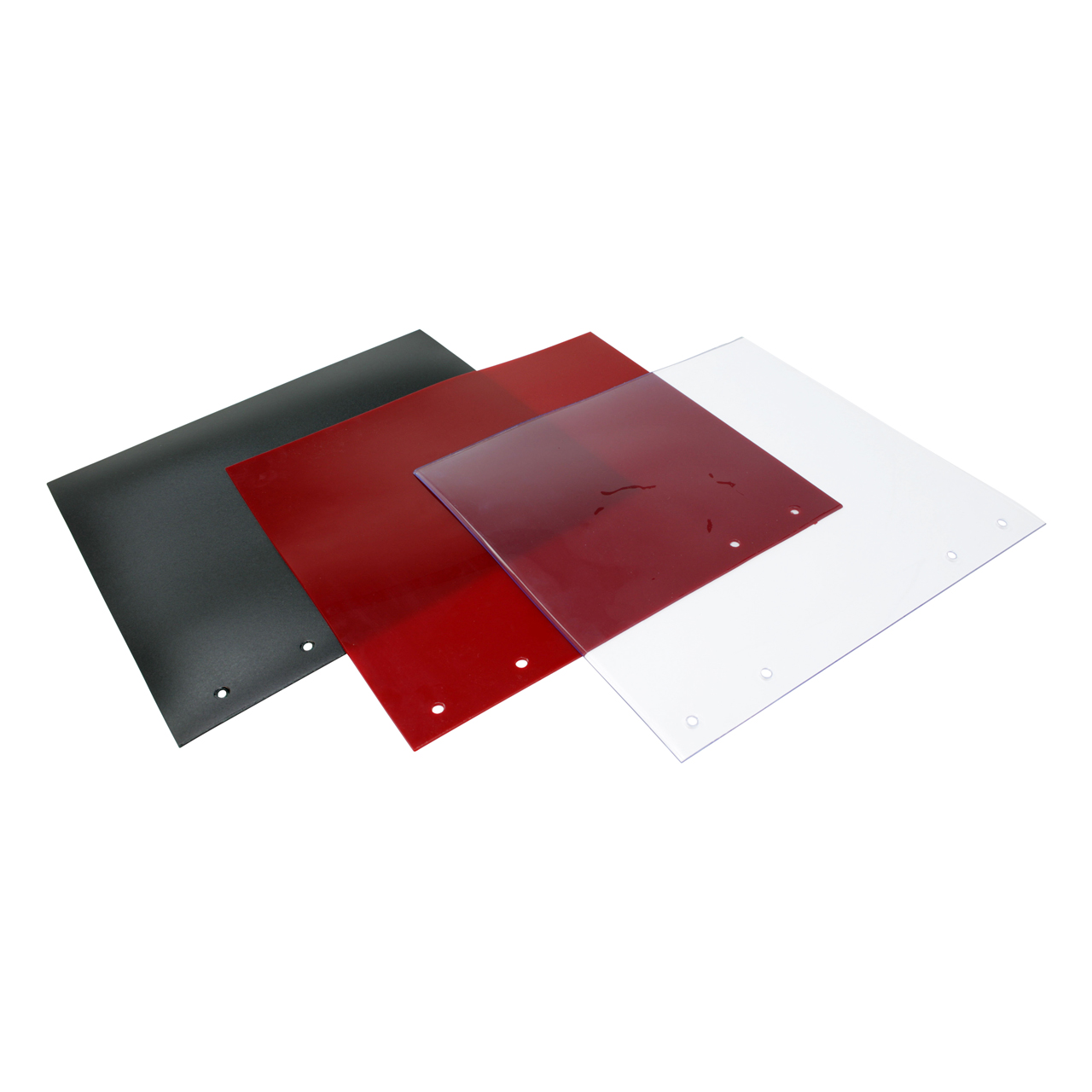 Lamellen, 300 x 2 mm, rot R4, mit Lochung