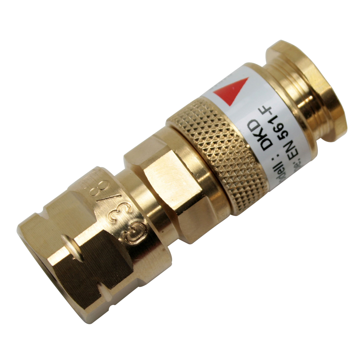 Schnellkupplung Druckminderer, D-Serie (EN 561), Brenngase,  3/8" LH