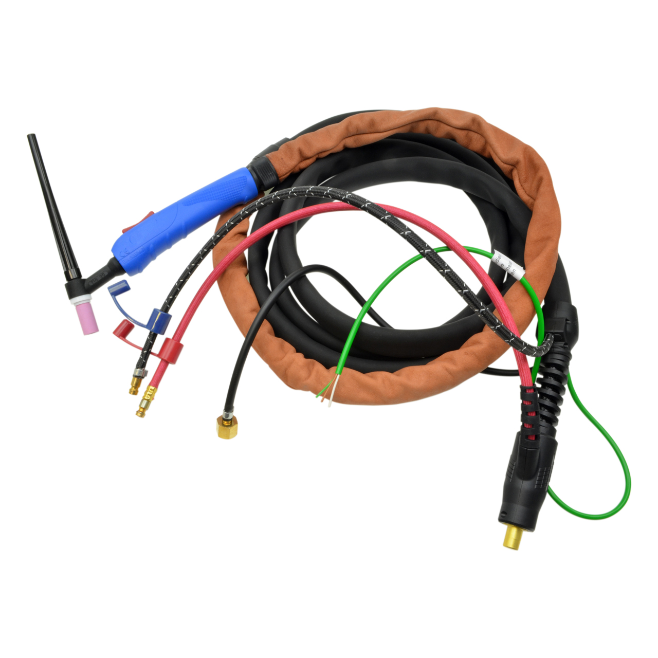 Brenner SR20, 8 Meter, wassergekühlt, Doppeldrucktaster, 13 mm Dorn, Gas 1/4" RH