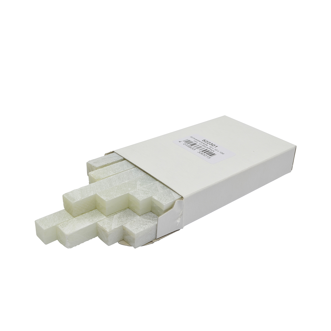 Schweißerkreide, Speckstein, natur, 10 x 10 x 100 mm, 12 Stück/Pack