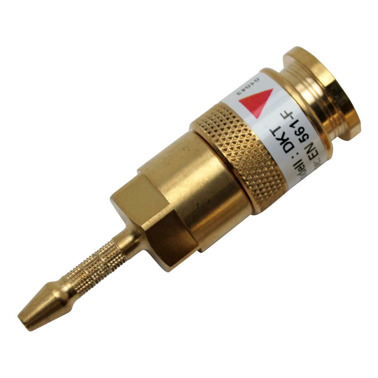 Schnellkupplung Brenner, D-Serie Kupplung (EN 561), Brenngase, Tülle 4 mm