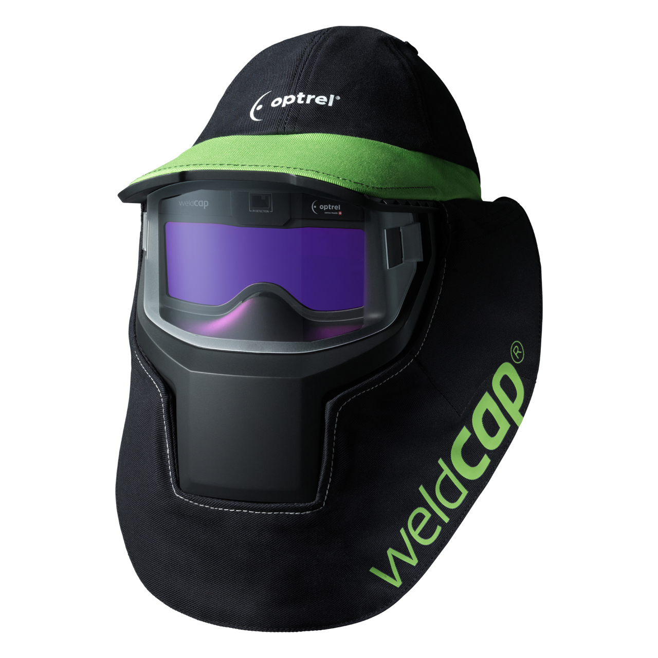 optrel® weldCAP® RC 3/9 - 12, schwarz/grün, komplett mit Filter