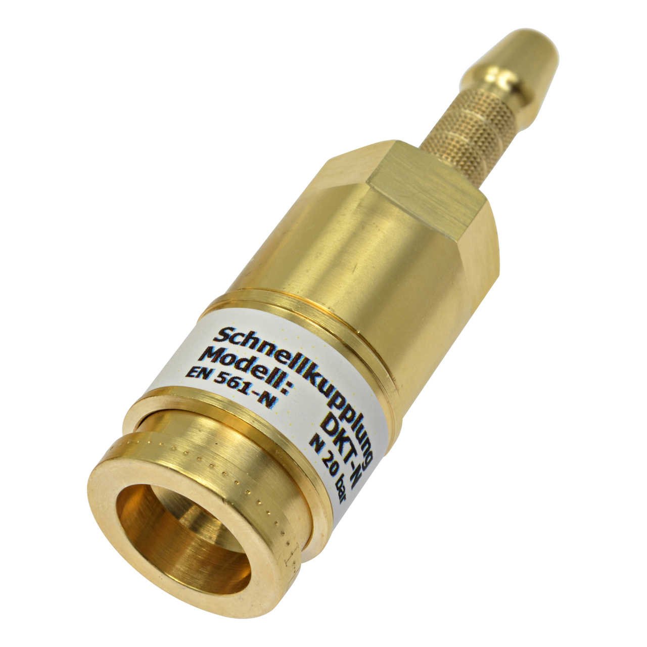 Schnellkupplung Brenner, D-Serie (EN 561), Inerte Gase, Tülle 6,3 mm