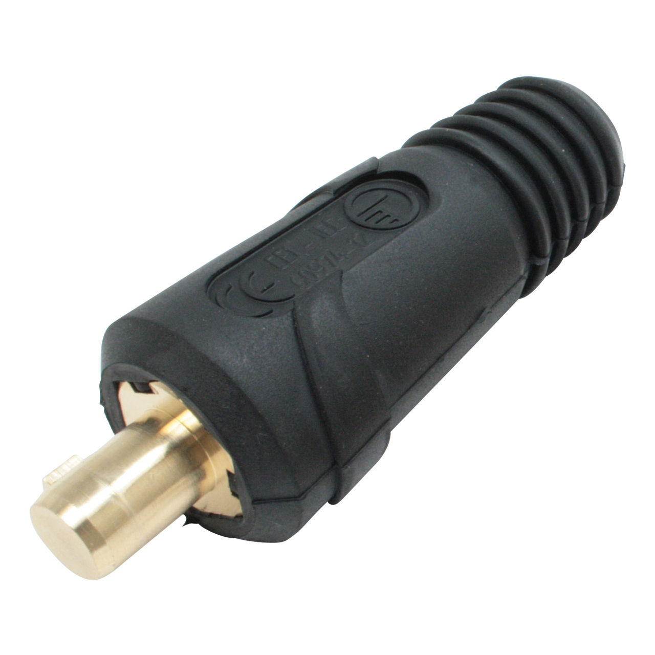 Schweißkabelkupplung, Steckerteil 25 mm², Dorn 9 mm, 200 A